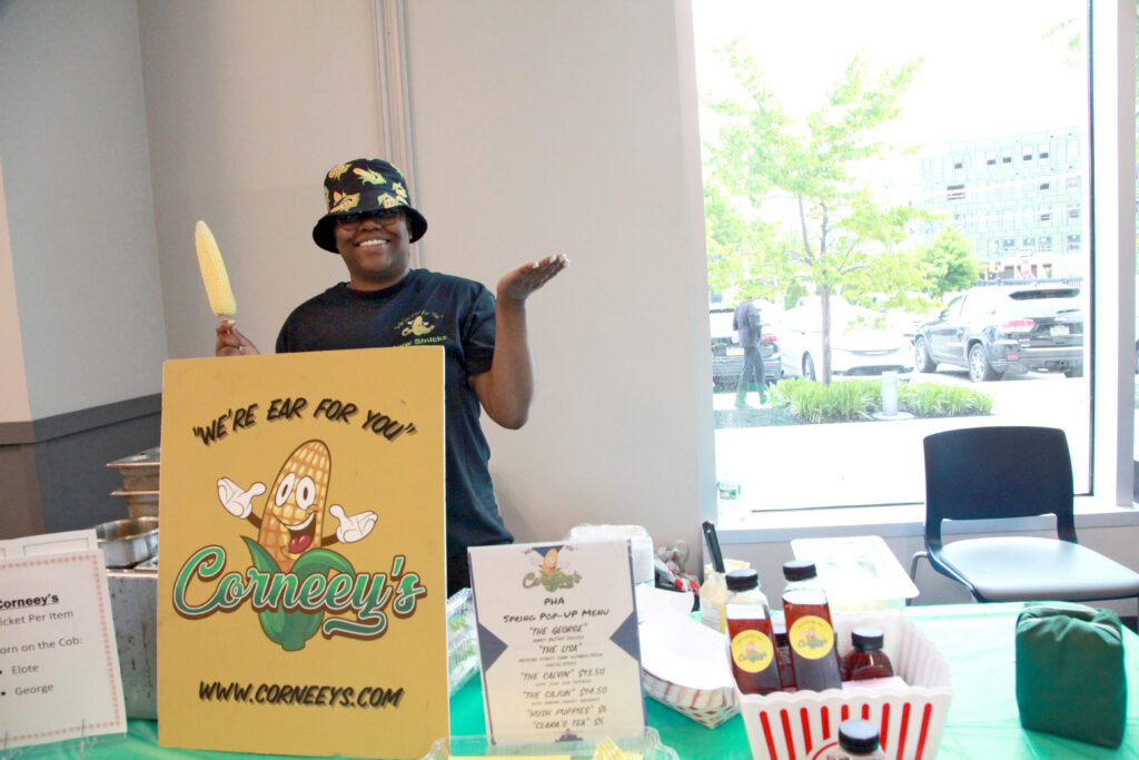 Nija Wiggins, founder of Corneey's, sold some of her favorite gourmet dishes made from corn-on-the-cob.
